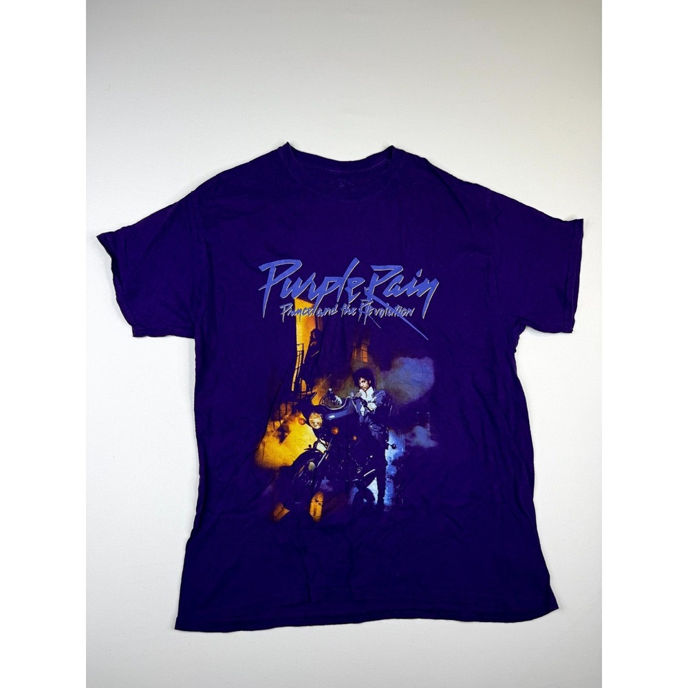 Prince Estate Purple Rain Prince and the Revolution Graphic T Shirt Purple Men L